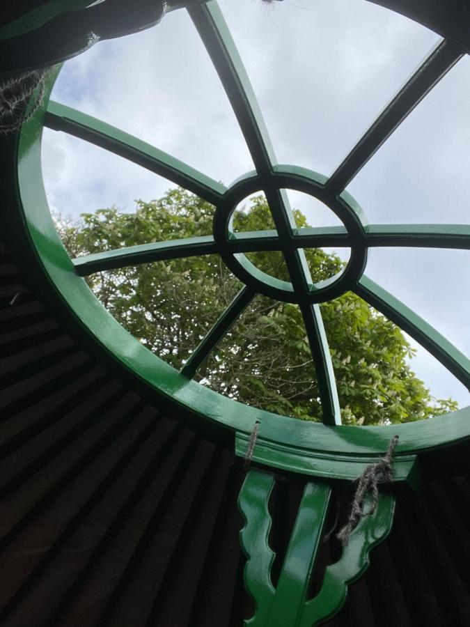 O Dan Y Coed Luxury Yurt With Hot Tub Hotel Chwilog Esterno foto